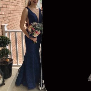 Navy Blue Prom Dress